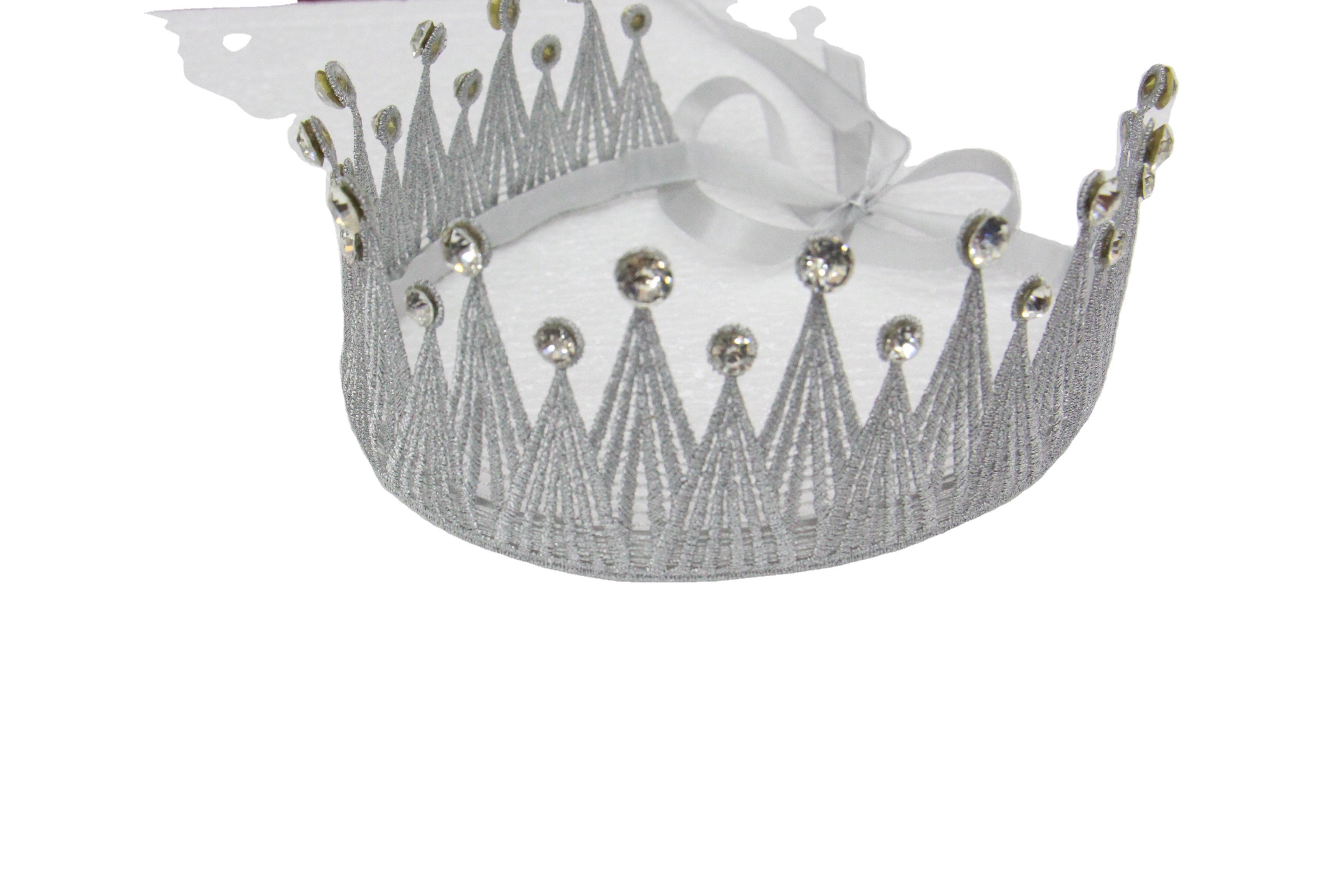 Water-soluble lace Tiara crown Women Wedding Flower Crown