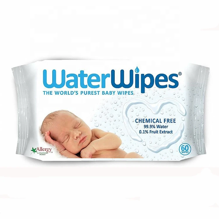 Water wipes chemical free baby wet wipes