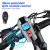 Import Waterproof Bicycle Light USB Charging Bike Front Light Flashlight Handlebar Cycling Head Light w/ Horn Speed Meter LCD Screen from China