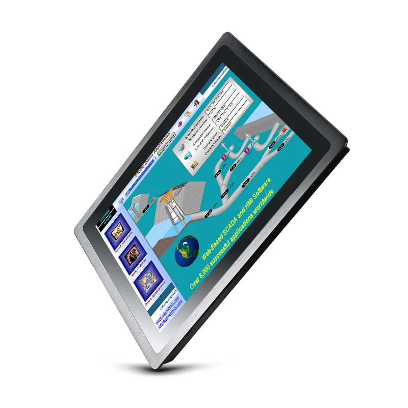Waterproof ip65 17 inch industrial touch screen monitor Sunlight readable lcd monitors with sealing connectors