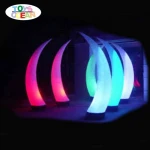 Wedding or Hotel Decoration Inflatable Lighting Cone LED Inflatable Column Tube Ivory with Base Blower