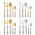 Import Western Dinner knives Steak Knife Fork Spoon Cutlery Imitated Wooden ABS Plastic Handle Stainless Steel Flatware Set from China