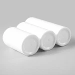 White Cylinder 30ml 50ml 75ml Airless Shaving Cream Facial Lotion Sunscreen Packaging Airless Lotion Pump Bottle with Cover Cap