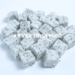 White Frozen Dragon Fruit diced, Frozen Fruit