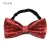 White polka dot printing red polyester bow tie and embroidered animal boys tuxedo suits bow tie