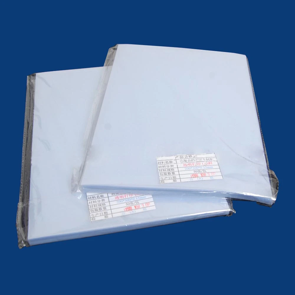 White pvc transparent inkjet printing sheet