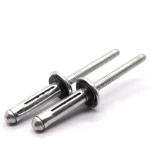 Whole aluminum  dome head trifold blind  rivets with plastic ring