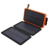 wholesale 10000mah solar power bank charger with foldable solar panels