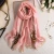 Import Wholesale 2020 latest ladies long imitated silk scarves fashion women satin silk shawls stoles brand names printed scarf from China