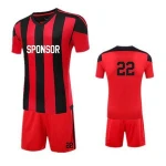 Wholesale active sports stripe retro training football team soccer wear