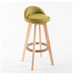 Wholesale bar furniture high wood modern bar chair price pu leather bar chair