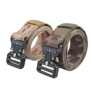 Wholesale Camping Military Tactical Nylon Fabric Belt Outdoor Alloy Buckle Army Train Men Waist Belt