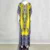 Wholesale Casual Summer Ethnic Boho Bohemian Kaftan Plus Size Long Beach Dress african print dress designs