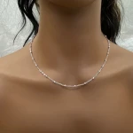Wholesale Cheap Personalized Factory Low Price Stainless Steel 18k Gold Non Tarnish Necklace Hip Hop link chain Silver Color