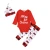Import Wholesale Chrismas Newborn Baby Romper  with Leggings and Hat long sleeve baby boy&#x27;s and girl&#x27;s clothes set from China