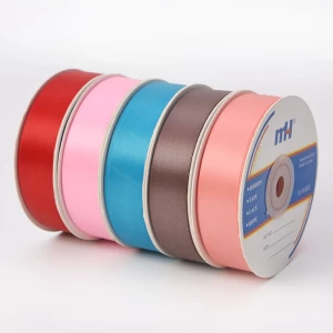 Wholesale Custom 7/8&quot; 100% Polyester Satin Ribbon Single Face