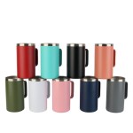 Wholesale Customized 12Oz 14Oz 24Oz 32Oz 40Oz Water Cup Lid Coffee Mug Cup Tumbler Vacuum Travel Stainless Steel Mug With Handle
