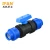 Import Wholesale Dark Blue HDPE Compression Fitting Poly Pipe Fittings Adaptor Quick Connection PE Fitting for Irrigation from China