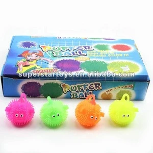 Wholesale Funny Toy Gift Stress Boy Girl Adult Jumbo Flashing Puffer Balls Squeeze Squishy Toy Stress Relief Horse Ball for Kid