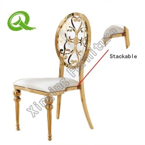 Wholesale Gold Stainless Steel Dining Chair for Events