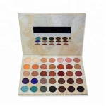 wholesale high pigment cardboard 35 color private label eyeshadow palette