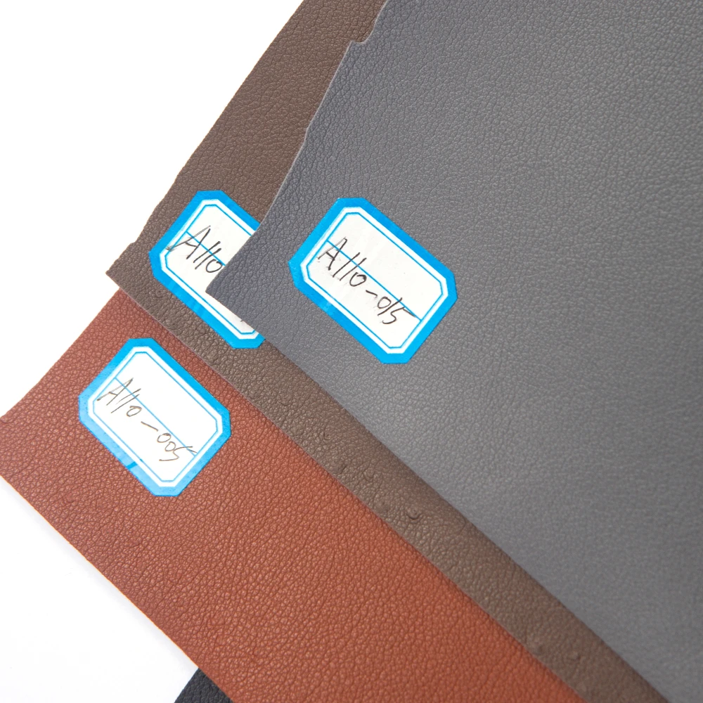 Wholesale High Quality Full Pu Material Synthetic Leather,learher Pu Material Embossed Artifical Leather 1 Meter A4 Sample 0.7mm