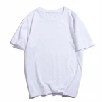  Wholesale high quality hot selling custom logo printed t-shirt casual camisas blank 100% cotton t shirts