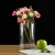Import wholesale Home decor cheap crystal clear tall cylinder glass flower vase from China