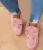 Import wholesale ins hot cheap price comfy fall winter faux fur khaki purple pink sneaker slippers womens mocassin shoes from China
