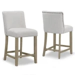 Wholesale Modern Beauty High Stools with Back Wooden Kitchen Foot Stool Table And Indoor Bar Chair