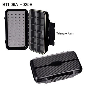 Wholesale multi foams &amp; 12 compartments 100% waterproof for different flies terminal tackles beads fly fishing box 09A-H025 (B07