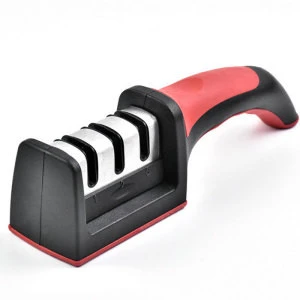 Wholesale New model 3 Stages Non slip Rubber handle Knife Sharpener