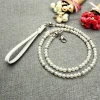Wholesale OEM Manufacture,  Luxury Pearls Pet Dog Chain Leash White Beaded Walking Jogging Leads Leashes