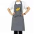 Import Wholesale Personalized Grey Twill Cotton Embroidered Custom Aprons With Pockets from China