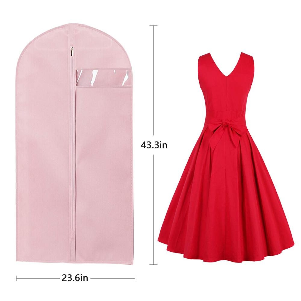 Wholesale pink garment bag for long dress