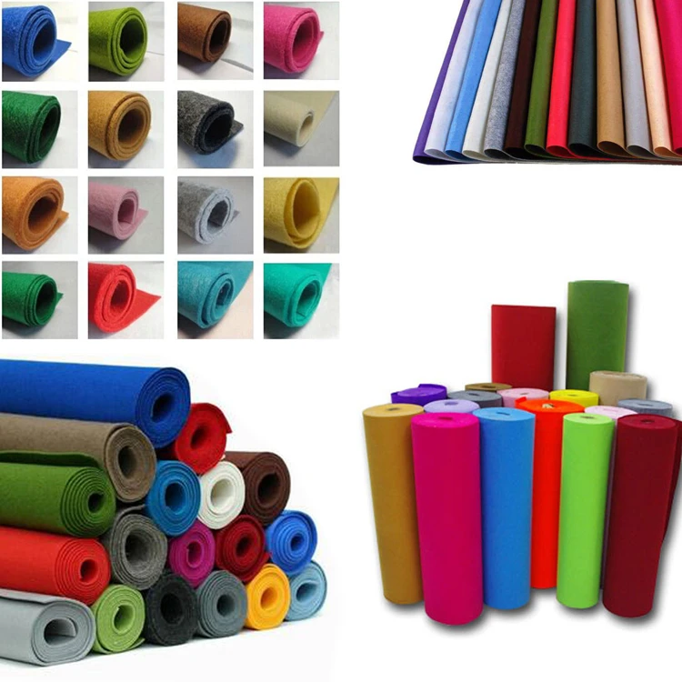 Wholesale Spunlace Nonwoven Polyester Roll Industry Felt Fabric