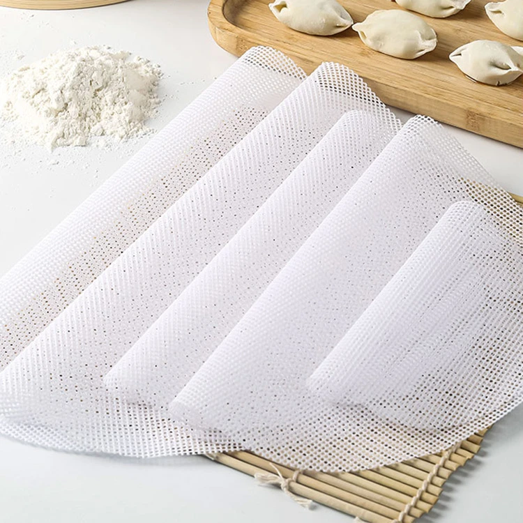 Wholesale thickened various specifications of food-grade nano silicone mat Steamer Mat for Dumpling Stuffed Bun Dim Sum