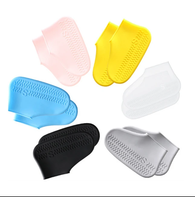 Wholesale Waterproof Non-Slip Silicone Rubber Rain Boot Shoe Covers Reusable For Walking