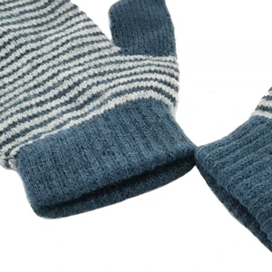 Winter kids magic mitten knitted mitten striped gloves