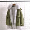 Women Coats With Turn-down Collar Thick Warm Fur Jackets