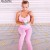 Import women one Color Clothing Sports Top And High Waisted Workout Leggings Yoga Set from China