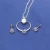 Import women wedding jewellery set plating 925 silver designs best selling Hainon wholesale fashion dubai jewelry set from China
