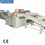 Wood debarker for veneer peeling line