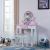 Import Wooden Makeup Dresser Furniture Girls Mirrored Dressing Table For kids from China