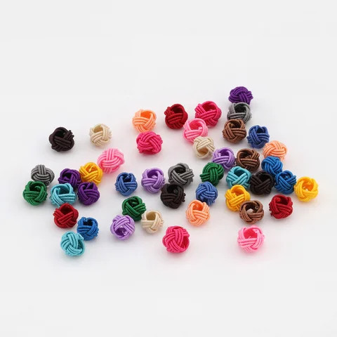XQ4A Solid Color Spacer Beads 2~4mm 001#~060#ColorJewelry Accessories Nylon Polyester Colorful Ball Handmade Bracelet 120colors