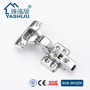 YASHIJU SS2012ZX High Quality Furniture Hardware 201 Stainless Steel Camel Soft Closing Auto Hinge