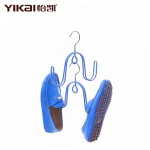 YIKAI pvc coated metal shoe hanger rack