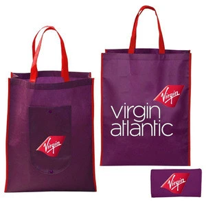 Yiwu manufacturer custom printed reusable non woven foldable shopping tote bag