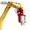 YON S08 excavator type vibratory impact driver for piling construction