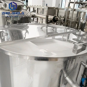 Zhengheng 500L stainless steel open storage tank Vertical 316L stainless steel storage tank cosmetic food